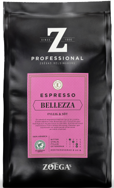 caffeebeans3 ZOEG1086 Espresso Bellezza NP 500g front with shadow
